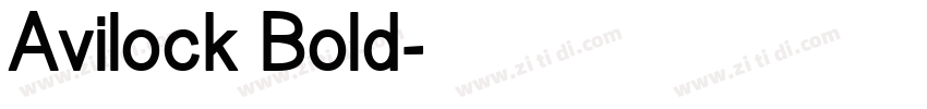 Avilock Bold字体转换